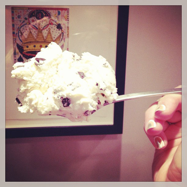 ice cream scoop, tony fitzpatrick art