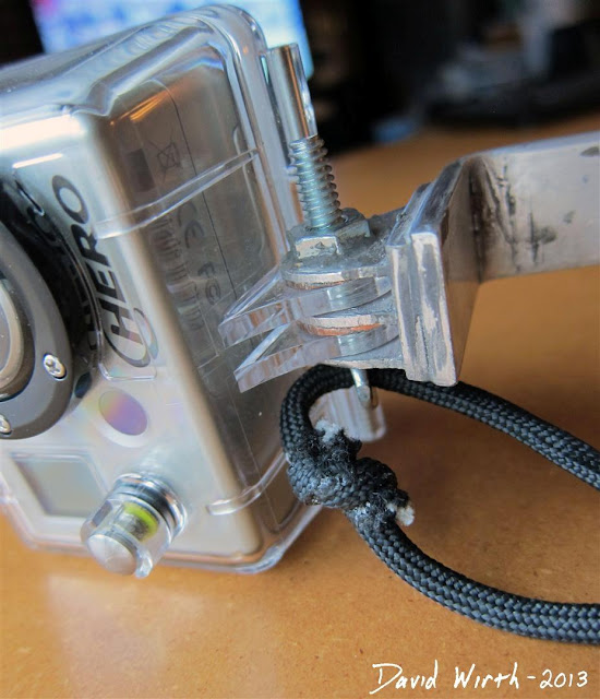 homemade handle and safety strap for gopro hero camera
