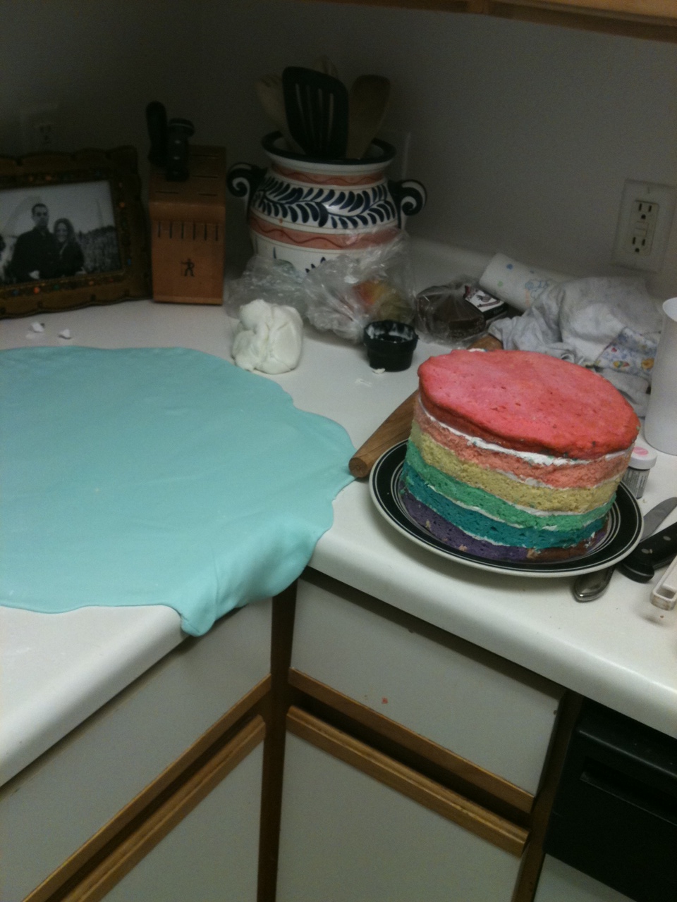 The Clark Family Experience Fabric, Glue, Sparkles, Flour, Sugar, Mess!