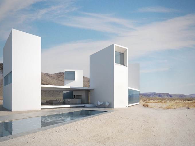 Rumah Minimalis Dibina Dengan 4 Buah Menara 8 Gambar Kfein Blog Rumah Minimalis Dengan Rekaan Yang Unik Ini Direka Oleh Edward Ogosta Archiecture Terletak Di Coachella Valley Calfiornia Ciri Menarik Perhatian