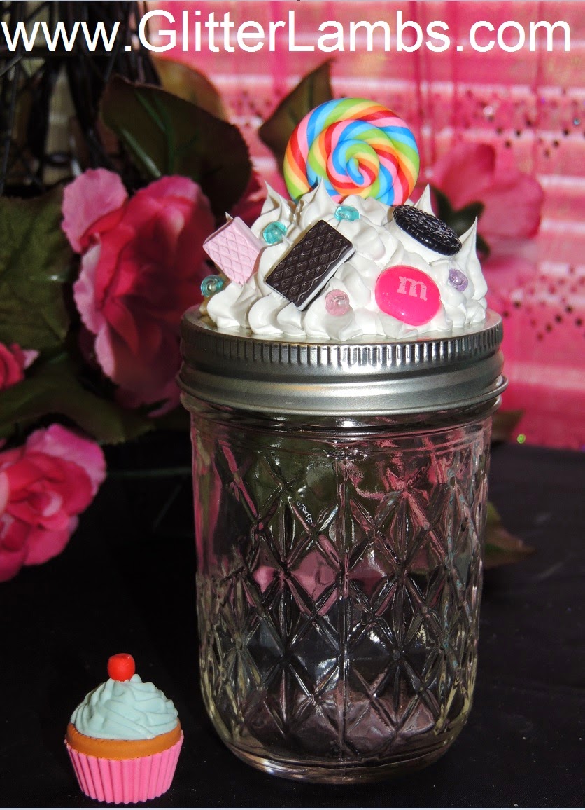 Glitter Lambs DIY Mason Jar Frosting Lid