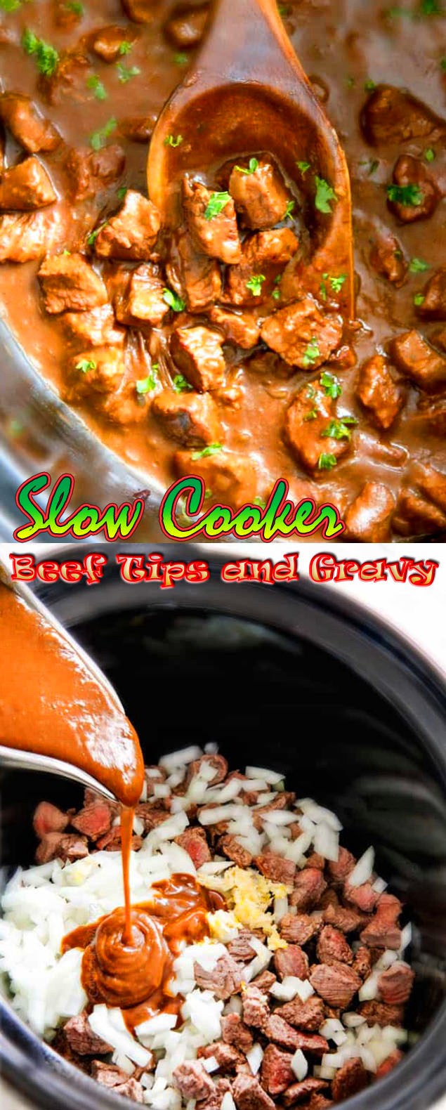 Slow Cooker Beef Tips and Gravy Recipe Slow Cooker Beef Tips and Gravy Recipe