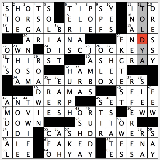 Rex Parker Does the NYT Crossword Puzzle: April 2018