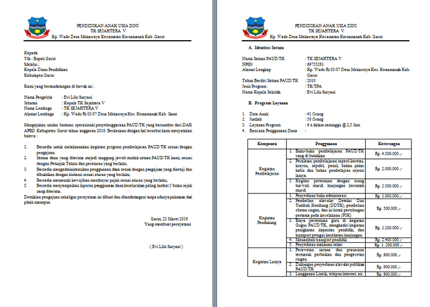 Contoh Form Pengajuan Dana Operasional Mosaicone