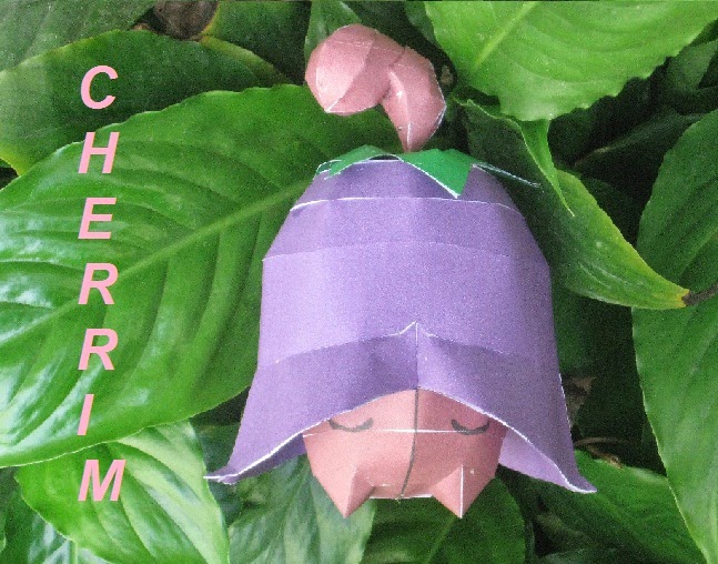 Pokemon Cherrim papercraft