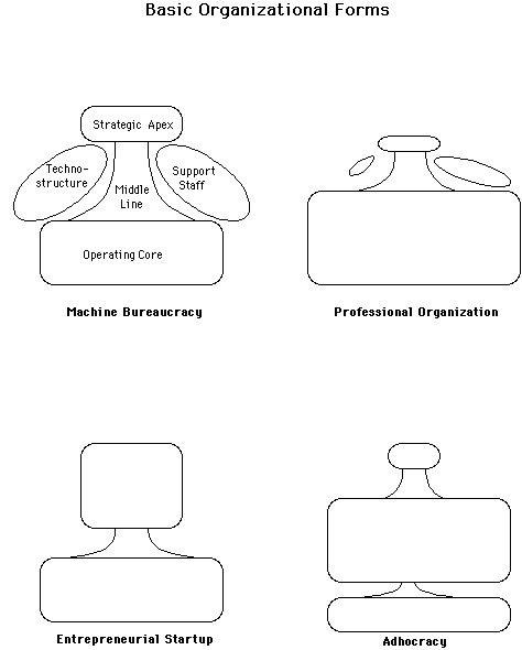 professional bureaucracy organizational configuration definition