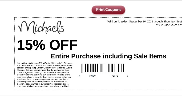 Michaels Stores on X: This coupon is so, so extra, even the sale is on  sale! 🤩 Get 20% off your entire purchase TODAY. Valid in store & online  THU 1/9/20. Promo