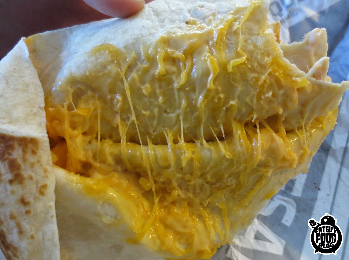 FATGUYFOODBLOG A Tale of Two Quesaritos Taco Bell vs. Chipotle