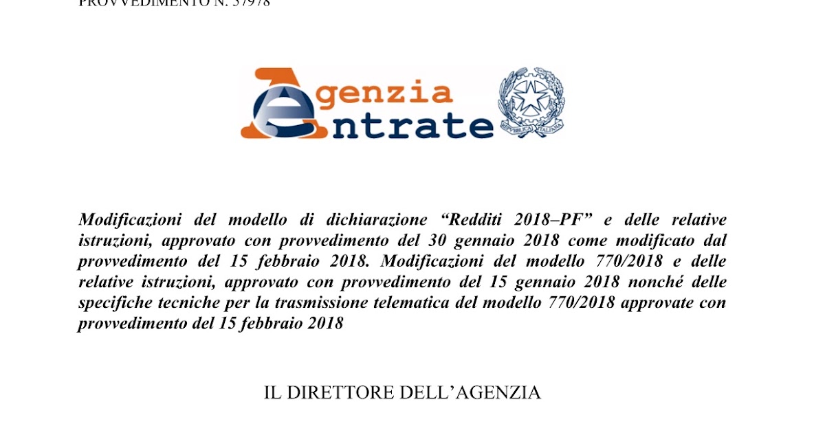 miketorazza ISTRUZIONI DIC_UNICO_PF MOD_2018 DEFINITIVI 
