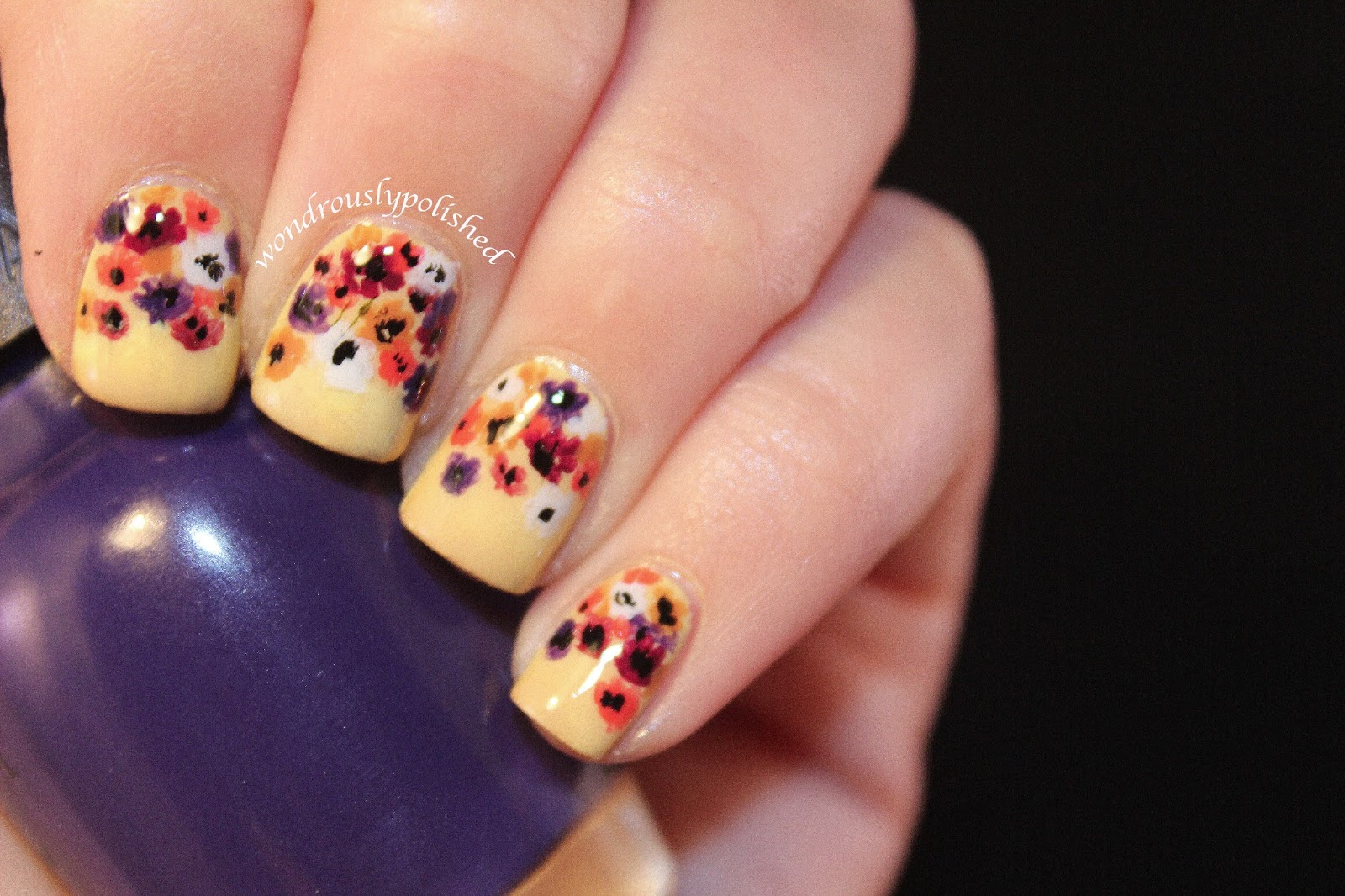 6. Gorgeous Flower Nail Art for Summer - wide 2