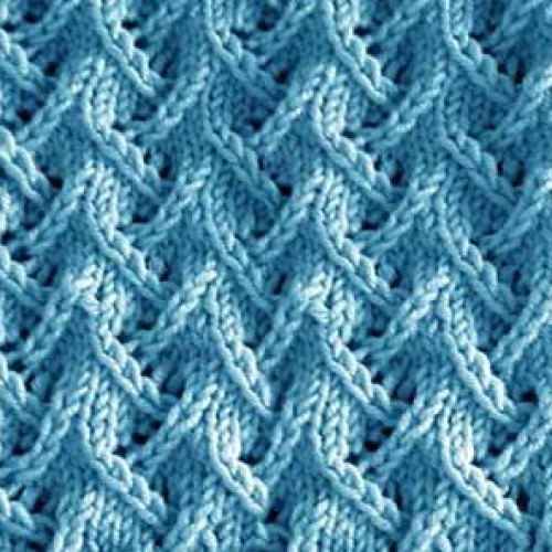 Zig Zag Lace Knitting Stitch - Free Pattern 