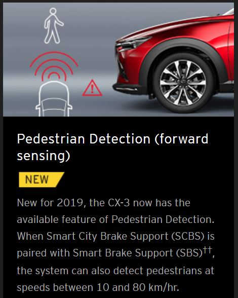 Mazda CX-3 SUV Features Nighttime Pedestrian Detection - F4News