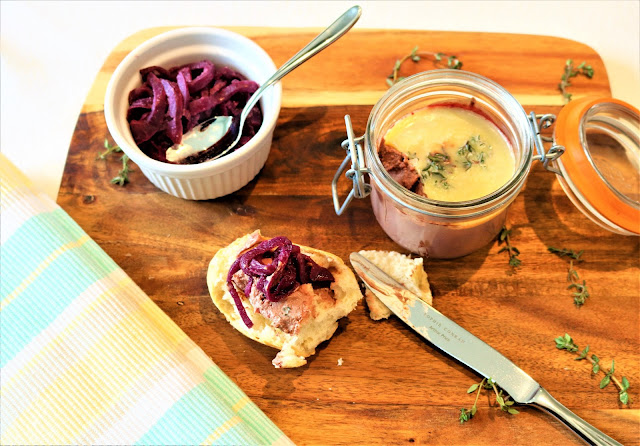 Chicken Liver Pate with Red Wine & Onion Marmalade