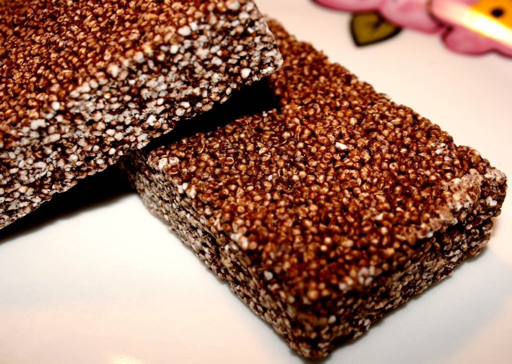 Todas las Recetas Barras de amaranto con chocolate