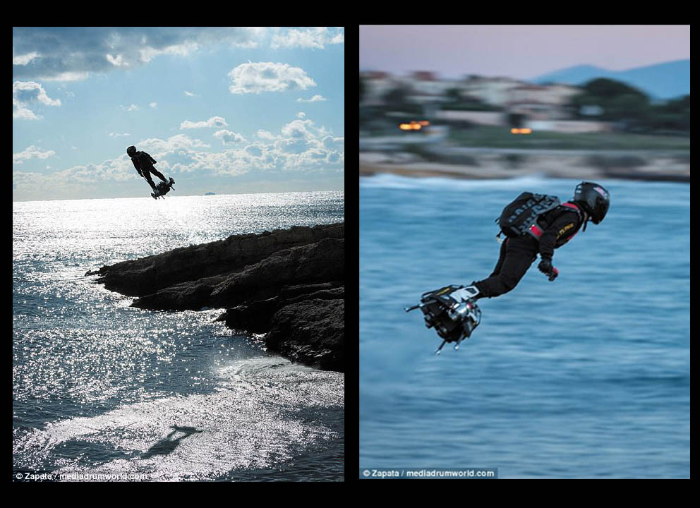 Hoverboards are REAL Franky Zapata soaring above the French Atlantic