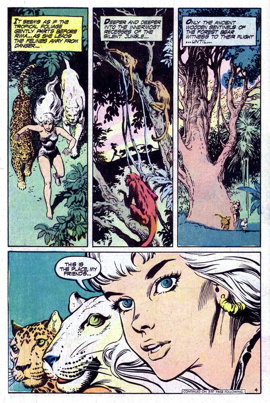 Rima the Jungle Girl v1 #6 dc bronze age comic book page art by Nestor Redondo