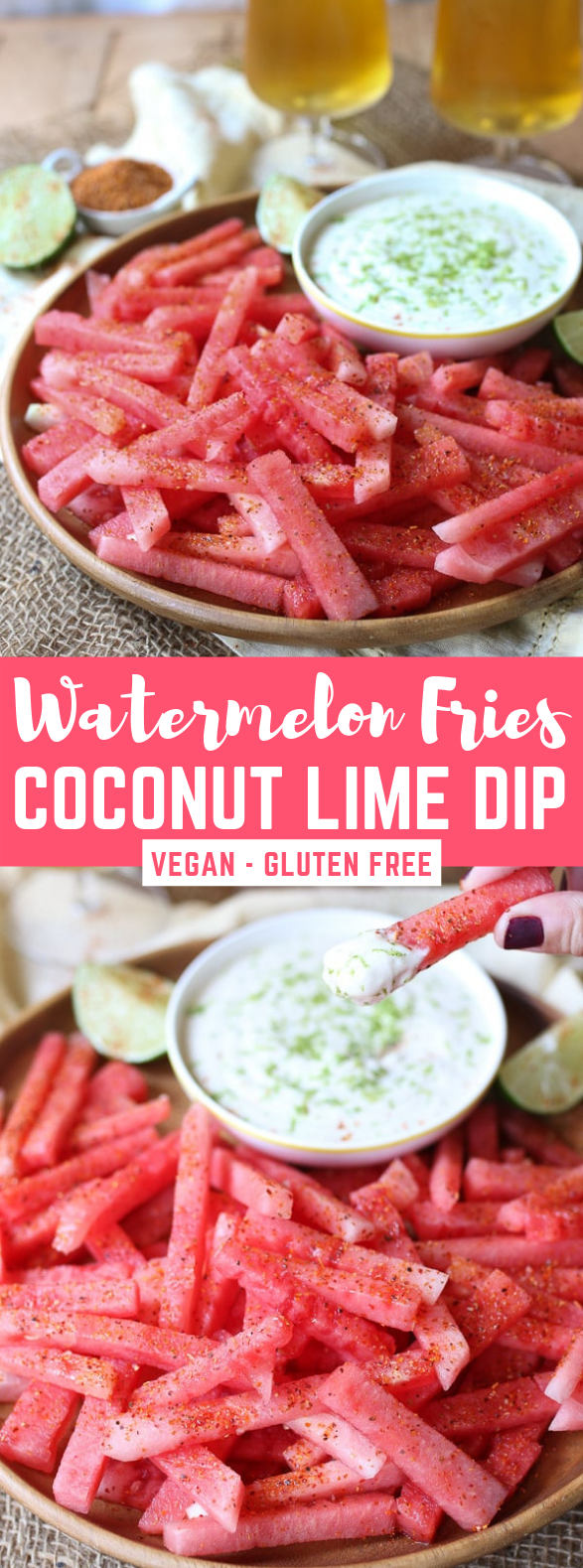 WATERMELON FRIES WITH COCONUT LIME DIP | GLUTEN FREE, VEGAN SUMMER SNACK #healthysnack #glutenfree WATERMELON FRIES WITH COCONUT LIME DIP | GLUTEN FREE, VEGAN SUMMER SNACK #healthysnack #glutenfree