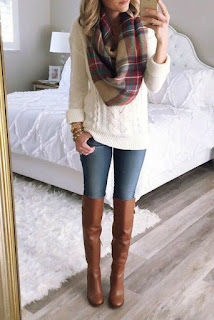 white sweater outfit women's
