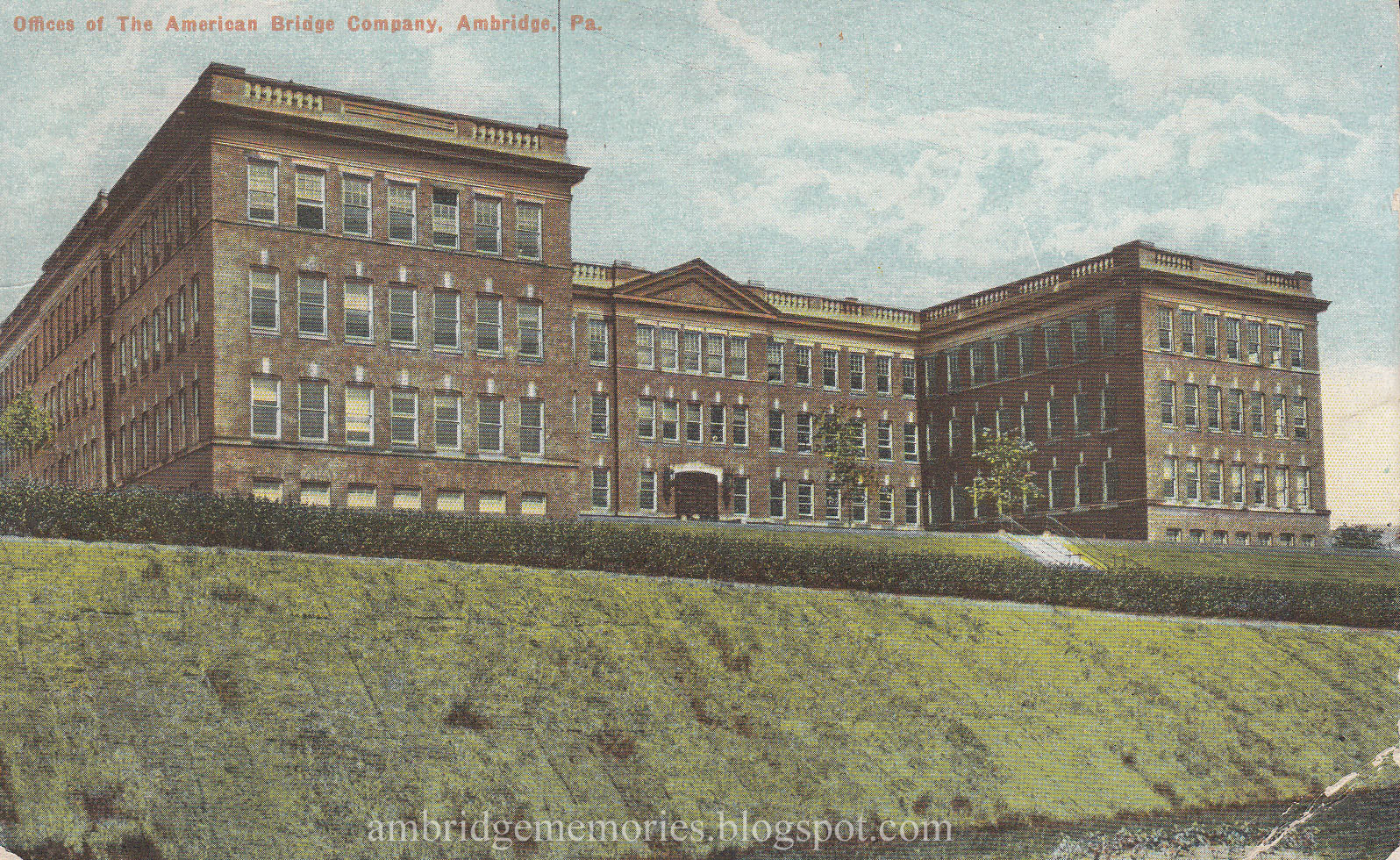 Ambridge Memories American Bridge Co. office, west side, 1911