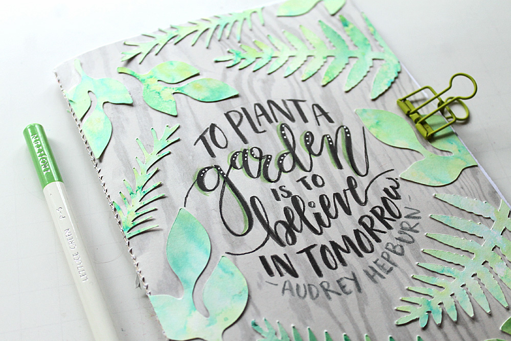 DIY Garden Journal by @punkprojects using @TombowUSA Dual Brush Pens and Irojiten Pencils