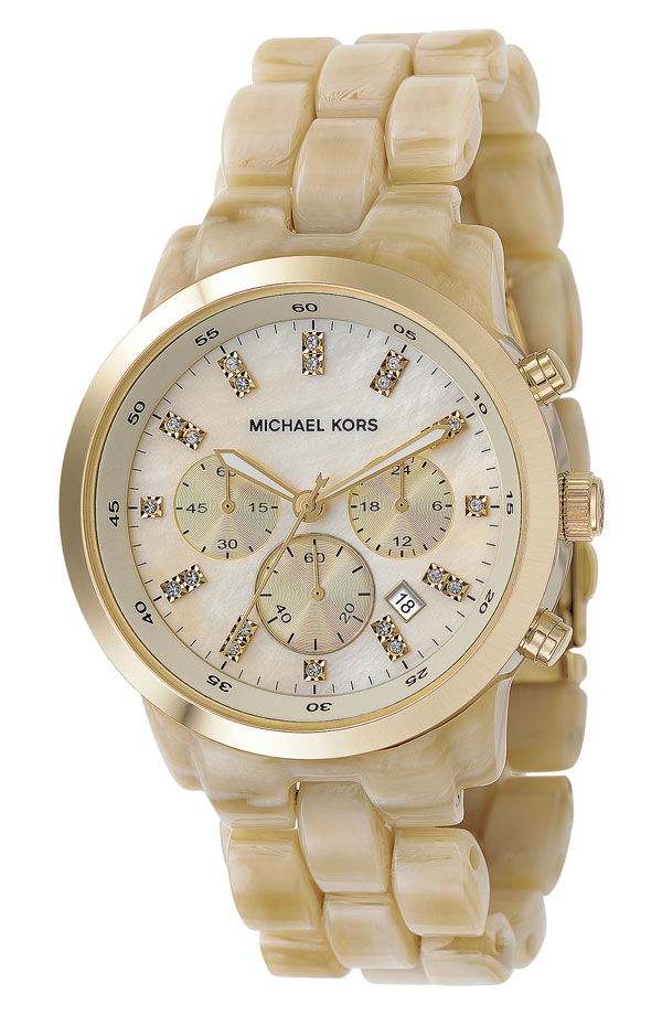 Women designer watches: Michael Kors Women's MK5039 Ritz Horn Watch