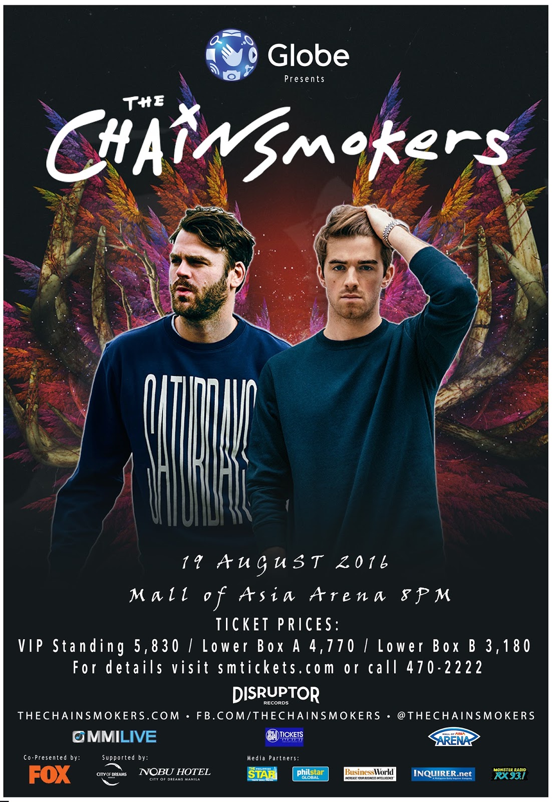 The Chainsmokers Fun Facts and How To Win Tickets To Their Concert