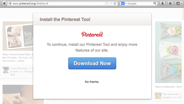 Malicious Pinterest browser plugin stealing passwords and spreading spam
