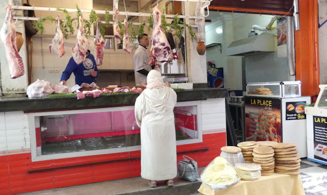 Souk in Marrakesch - Fleischer Souk in Marrakesch - Fleischer