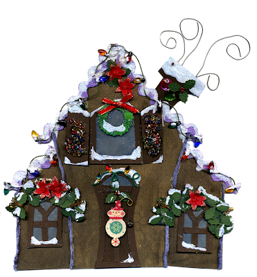 Eridoodle Free digital Download Christmas gingerbread house