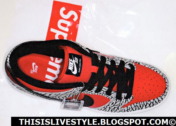 .::LiveStyle::.: The Supreme x Nike SB Dunk Low 2012 = The Elephant NOT Quite Yet In The Room.