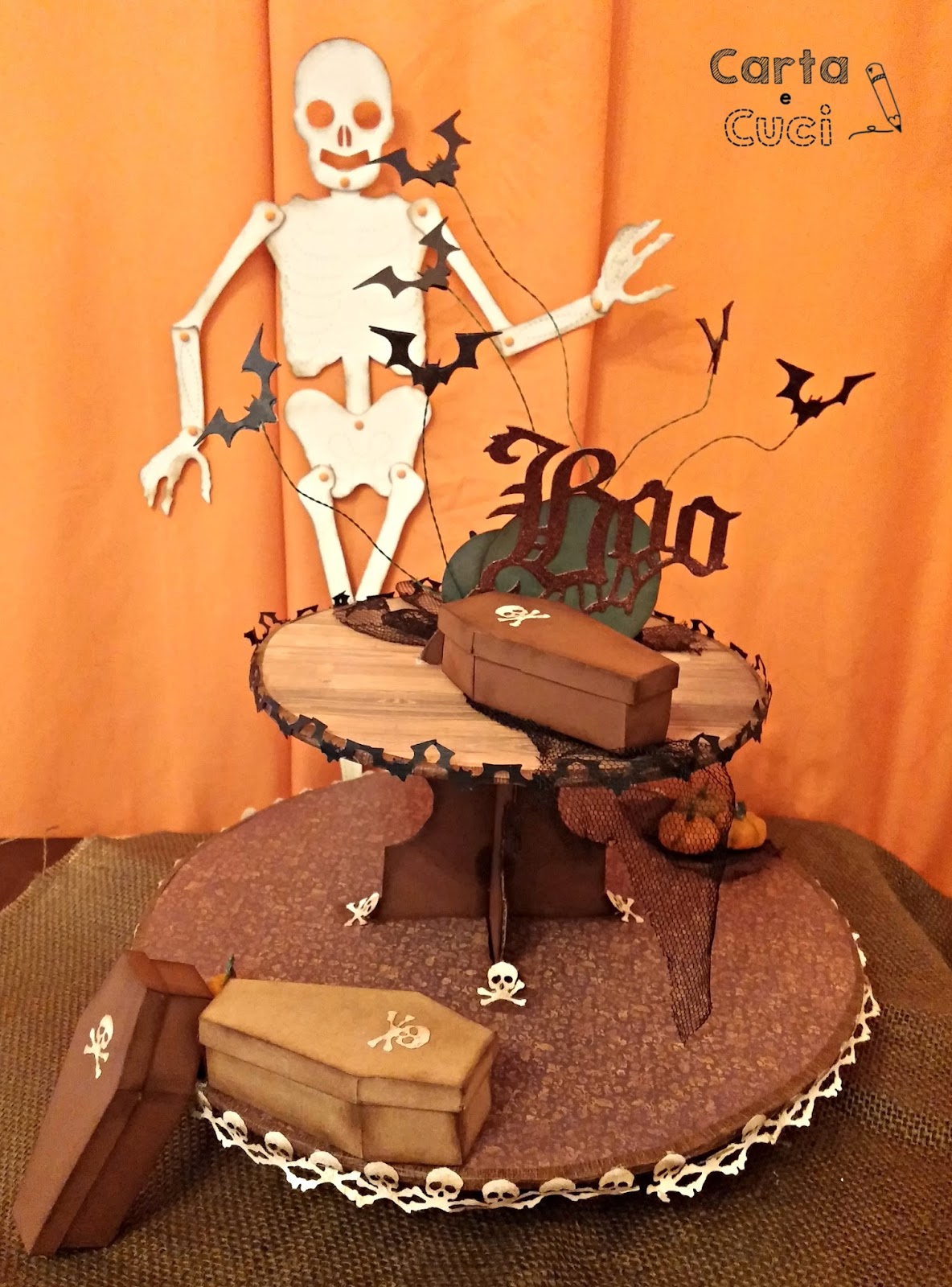 Carta e cuci: boo (l'alzatina per i dolcetti di halloween) Alzatina ispirazioni Bomboniera