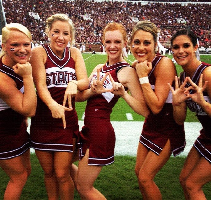 Nfl And College Cheerleaders Photos Mississippi State Cheerleaders