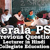 Kerala PSC - Lecturer in Hindi Previous Question Paper