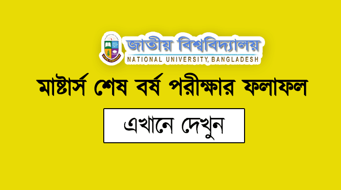 Masters Final Year Result 2019 | www.nu.ac.bd/Results Masters Final Year Result 2019