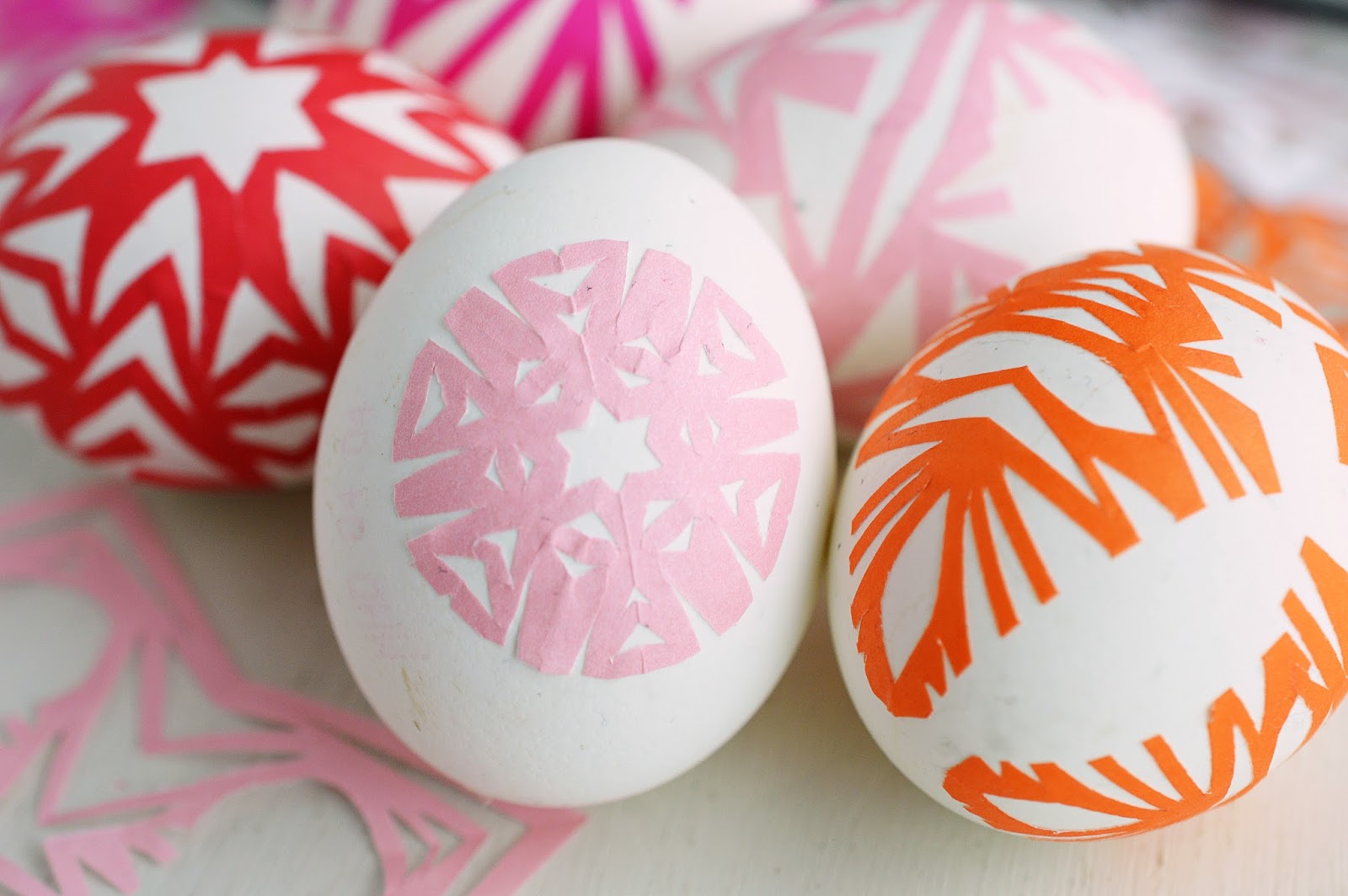 DIY Paper Snowflake Easter Eggs | Motte's Blog