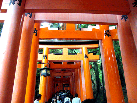 Santuario Fushimi Inari en Kioto.