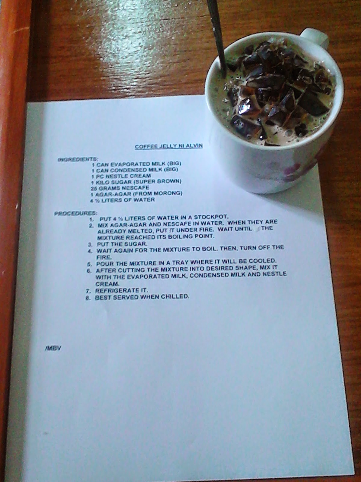 Sa Kalaliman ng Gabi Coffee Jelly ni Alvin