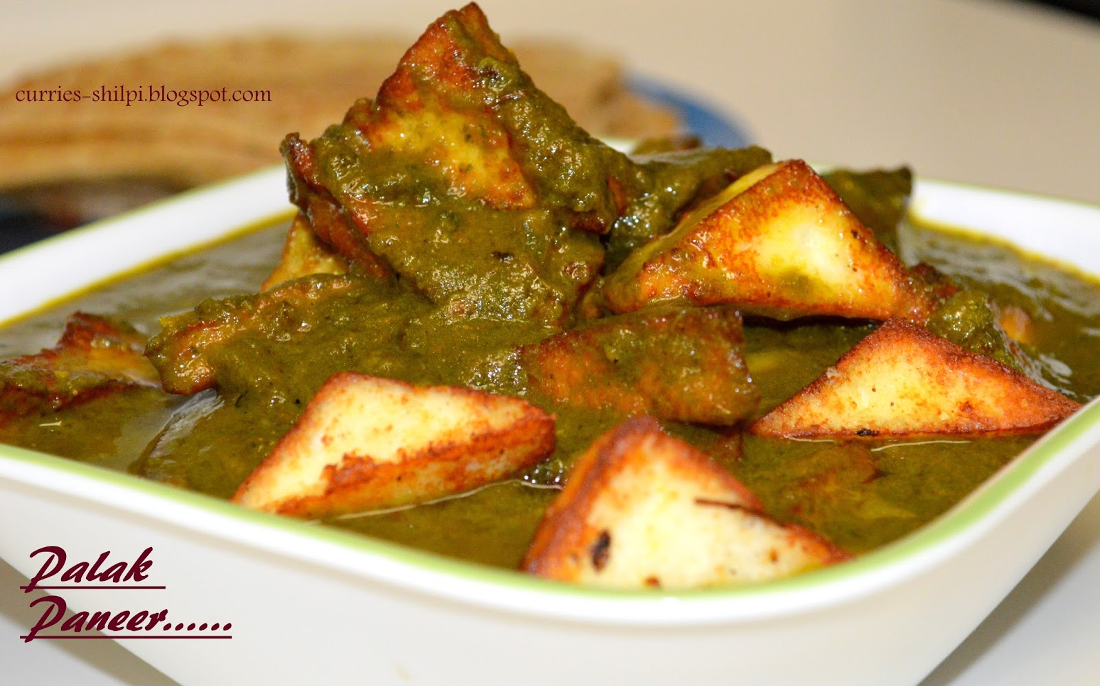 Palak- Paneer Curry (Spinach- Paneer Curry)