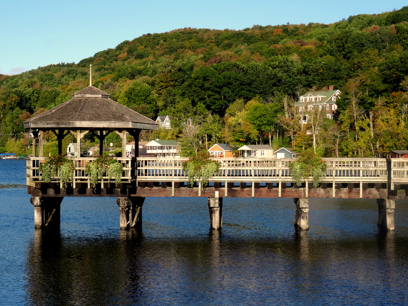 The Village of North Hatley in the Eastern Townships of Quebec, Canada