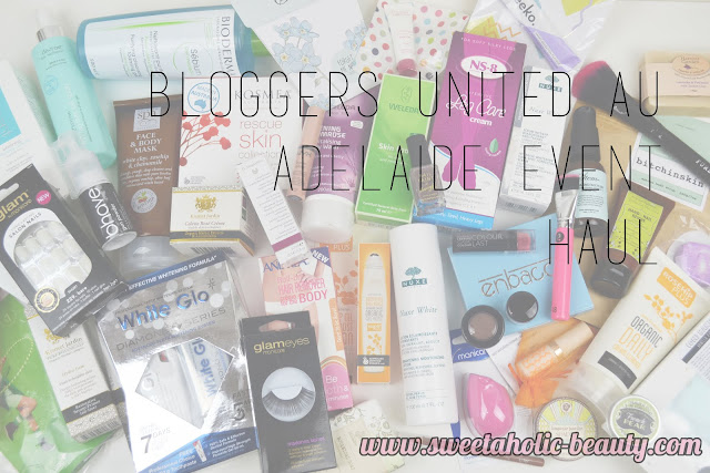 Bloggers United AU Adelaide Event Goody Bag Haul - Sweetaholic Beauty