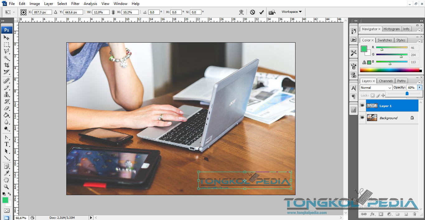 Cara Membuat Watermark di Photoshop Dengan Mudah