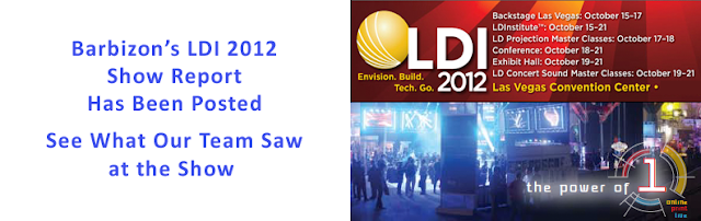 Barbizon Lighitng Company LDI 2012 Show Report