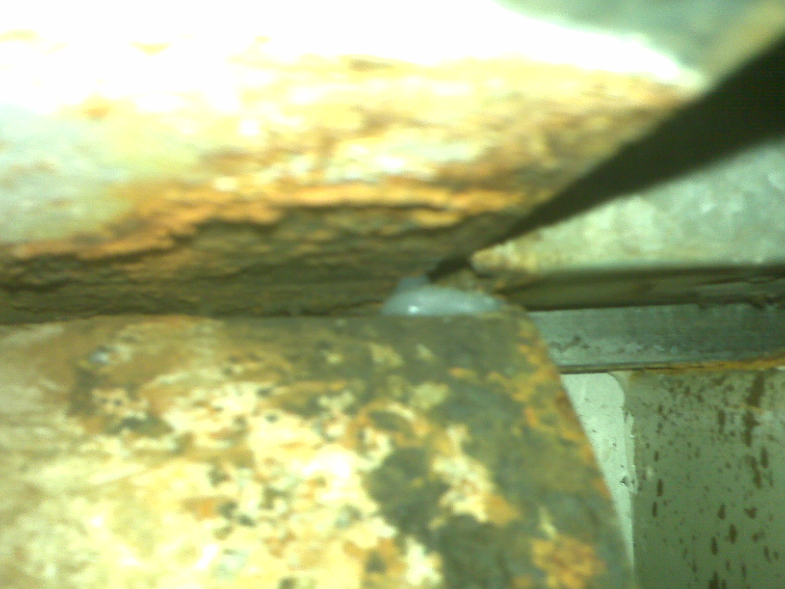 Omid's DIY web log Fixing home AC Drip Pan without removal