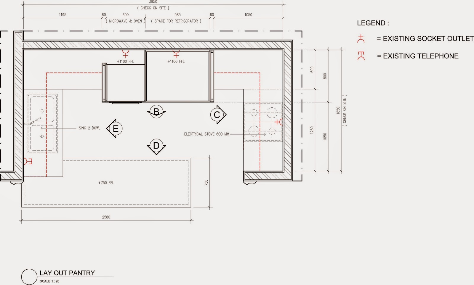 Gambar Kerja Pantry Konsultan Bangunan Dan Jasa Desain Interior