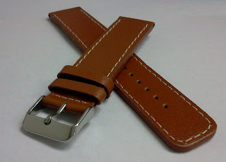 20 mm Brown Leather Strap