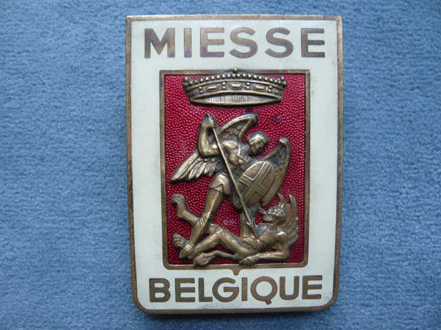 MIESSE Belge Belgique radiator emblem badge vintage camion autobus MIESSE Belge Belgique radiator emblem badge vintage camion autocar