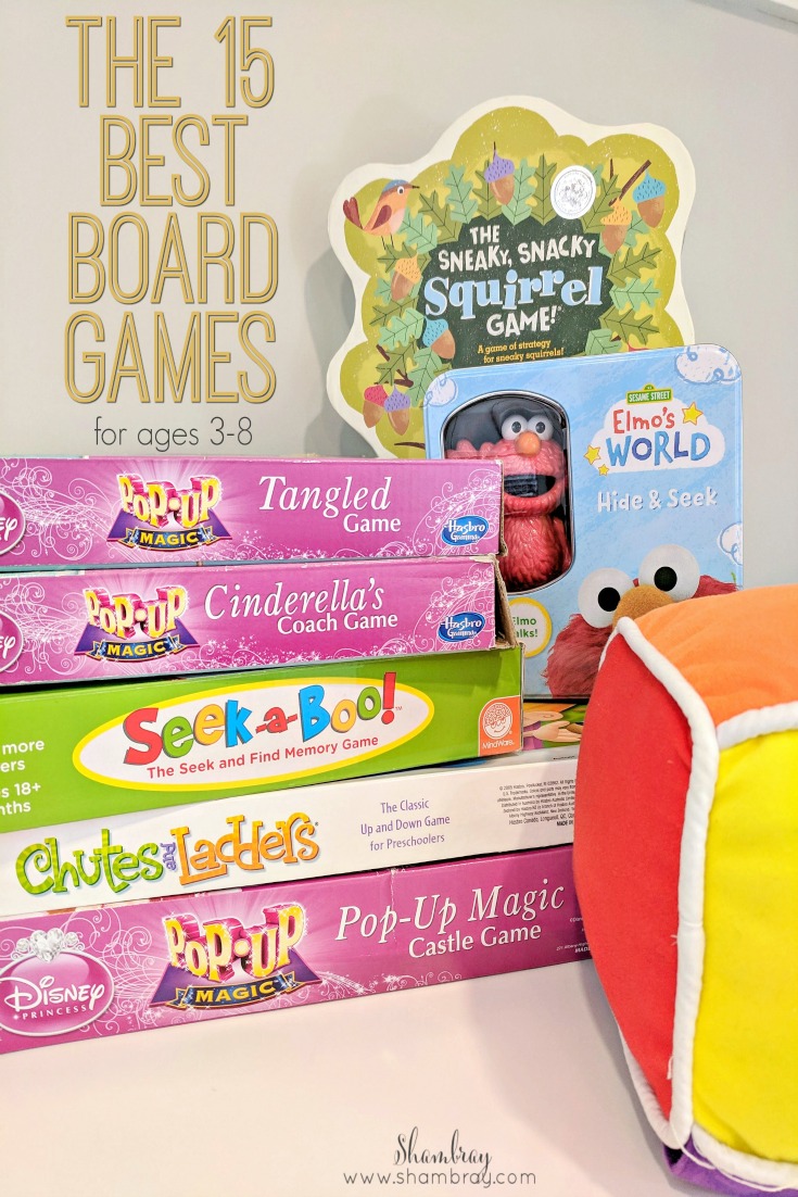 Shambray The 15 Best Board Games for Preschoolers up to Children Ages 7 or 8
