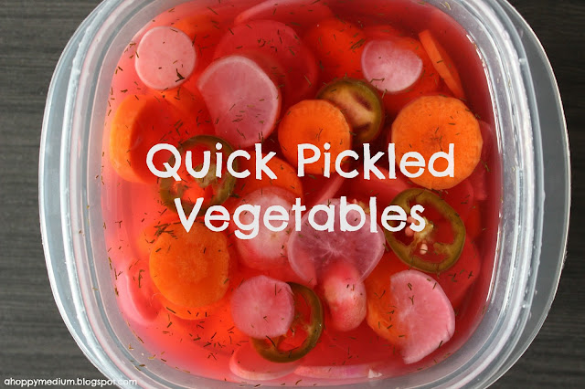 Quick Pickled Vegetables | A Hoppy Medium