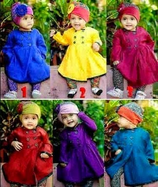 Contoh baju muslim untuk bayi perempuan Contoh baju muslim untuk bayi perempuan
