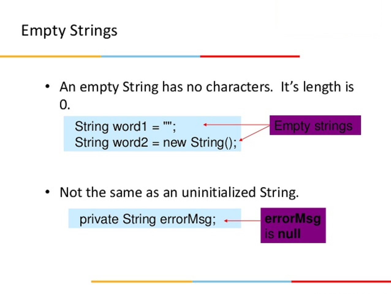 string null